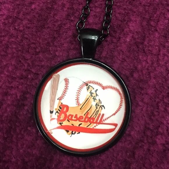 Baseball Necklace  - Picture 1 of 5